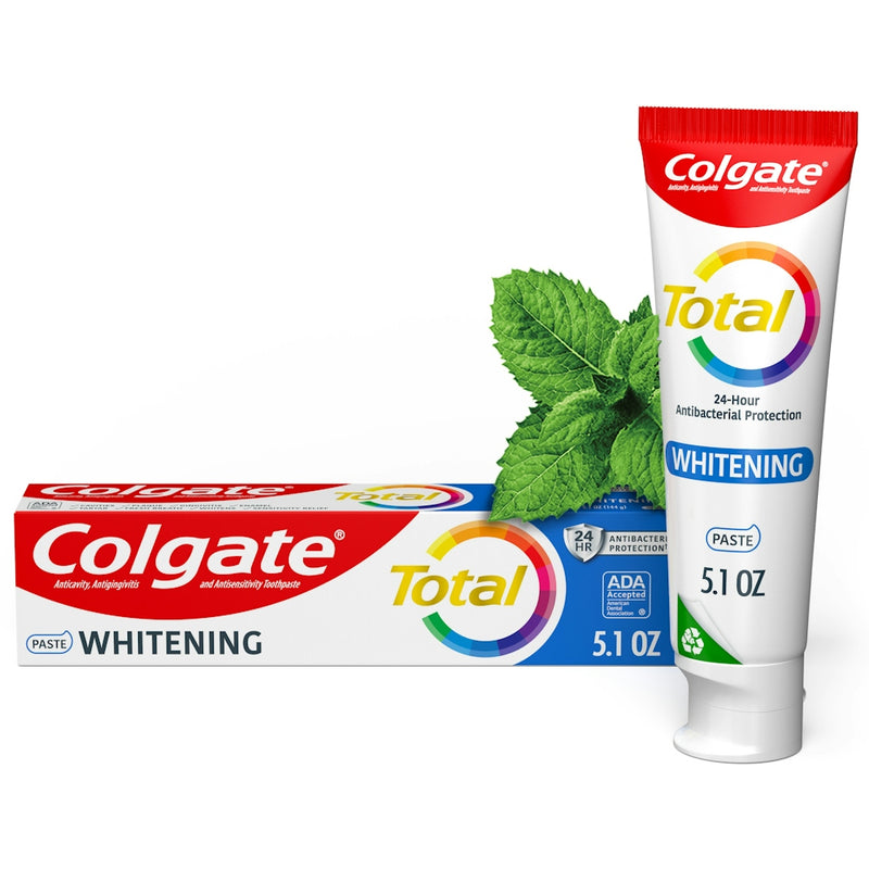 Colgate Colgate Total® Whitening Toothpaste – 24HR Bacterial Shield Toothpaste White Smoke