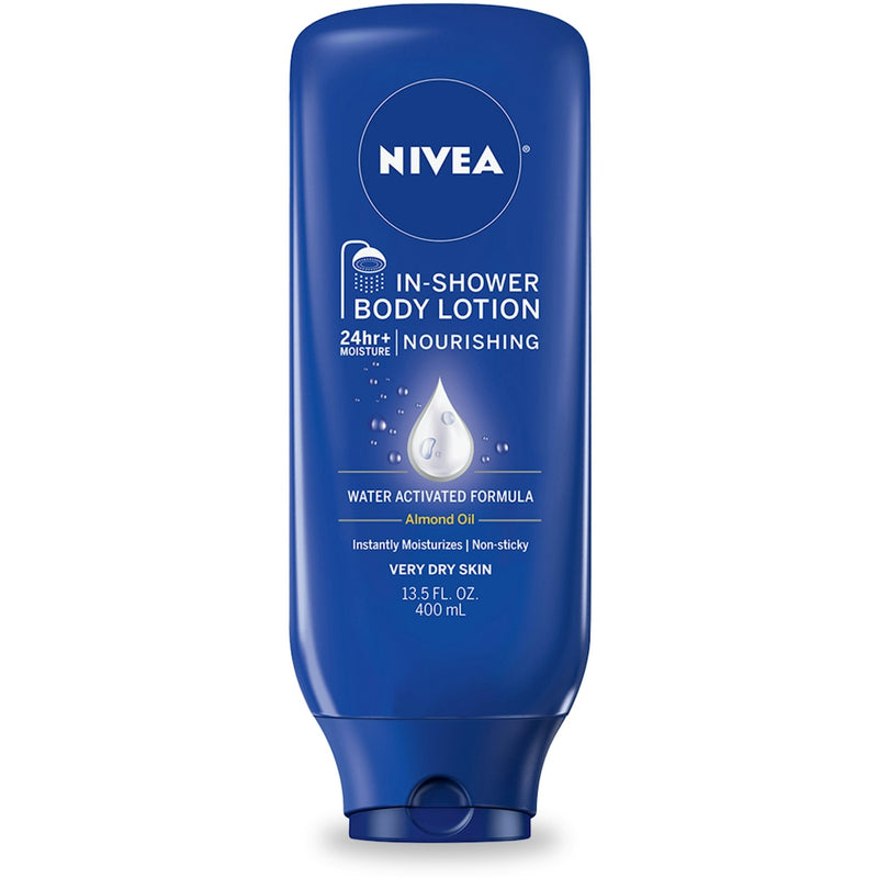 Nivea Nivea Nourishing Almond Oil In Shower Body Lotion 13.5 Fl. Oz. Bottle Lotion & Moisturizer Dark Slate Blue