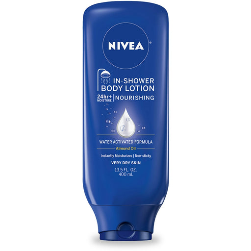 Nivea Nivea Nourishing Almond Oil In Shower Body Lotion 13.5 Fl. Oz. Bottle Lotion & Moisturizer Dark Slate Blue