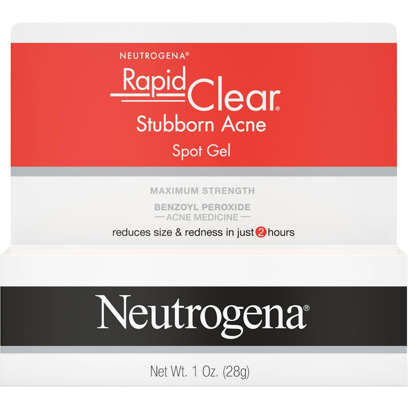 Neutrogena Neutrogena Rapid Clear Stubborn Acne Medication Spot Treatment Gel - 1 Oz Skin Care White Smoke