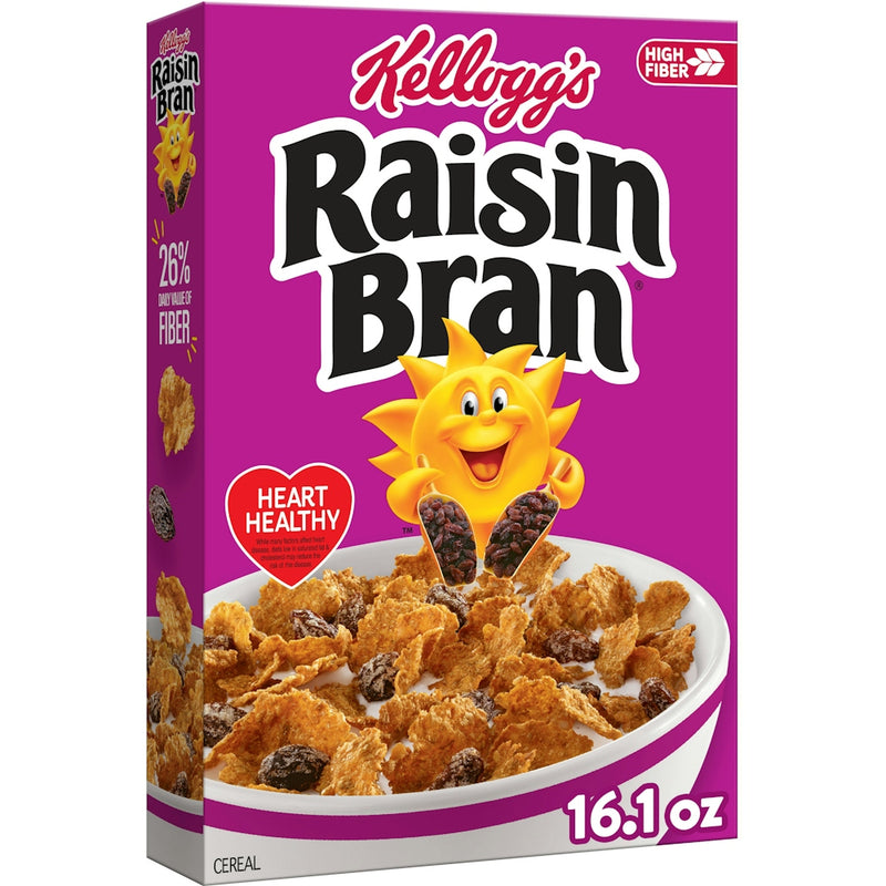 Raisin Bran Raisin Bran Breakfast Cereal, Original 16.1 Oz Cereal & Granola Medium Violet Red
