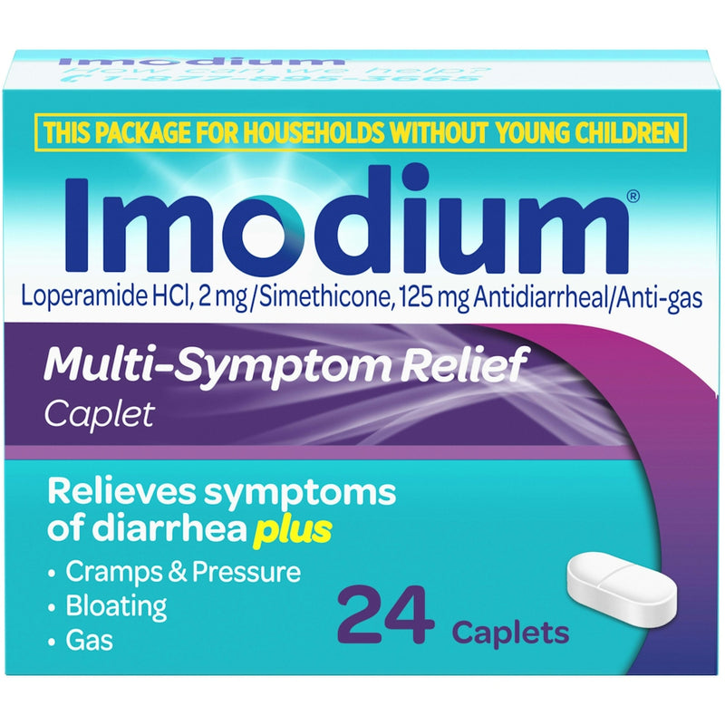 Imodium Imodium Multi-Symptom Relief Caplets - 24ct Health & Beauty Light Sea Green