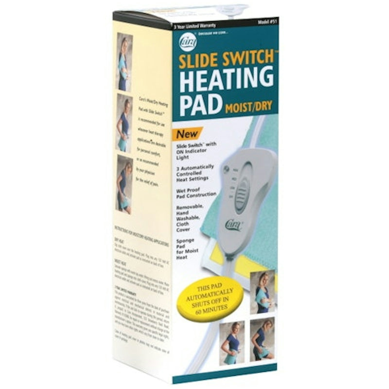 Cara Cara Select Heat Switch Heating Pad Moist/Dry #51 Heating Pads White Smoke