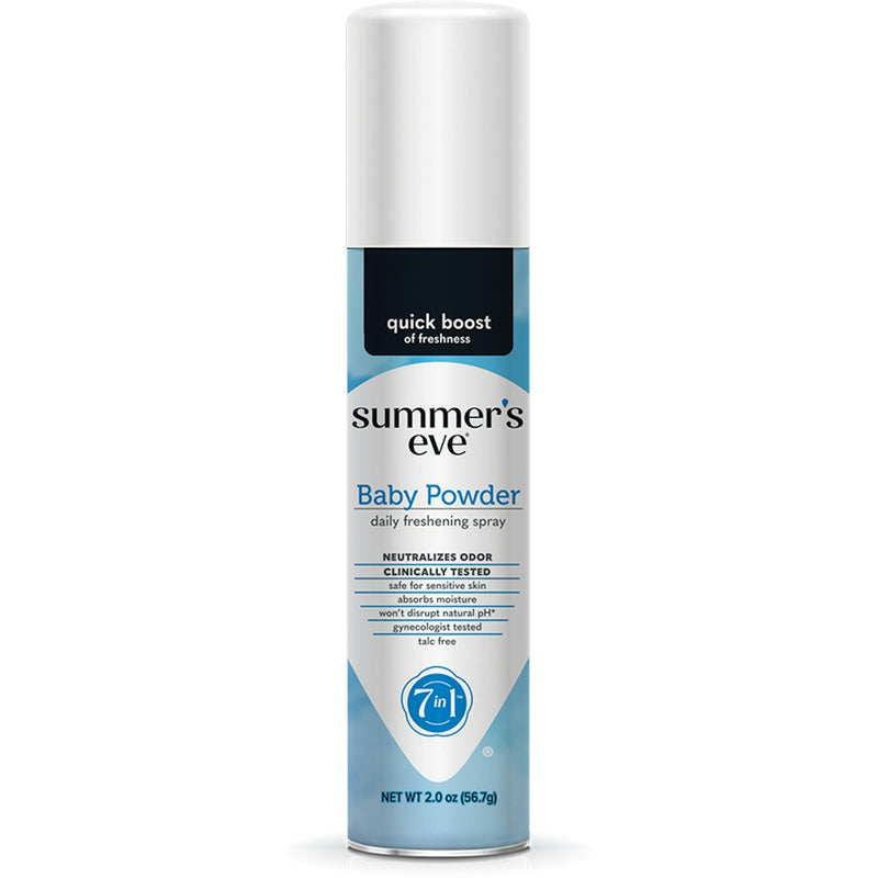 Summer's Eve Summer's Eve Feminine Deodorant Spray, Baby Powder, 2 Oz Health & Beauty White Smoke