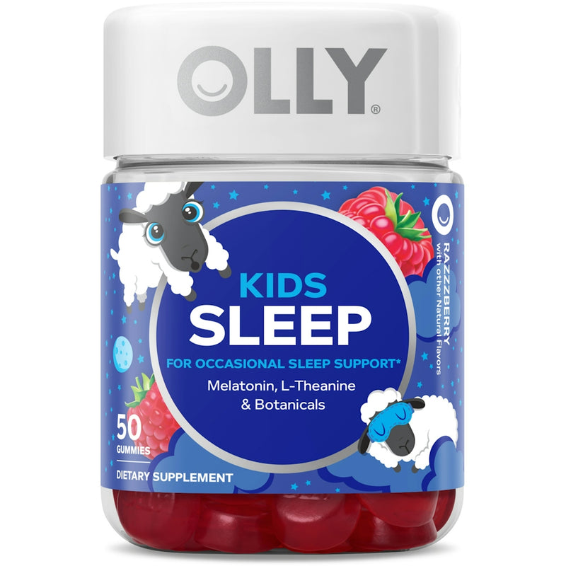 Olly Olly Kids Sleep Raspberry Flavor Gummy Supplement Melatonin .5mg Health & Beauty Lavender