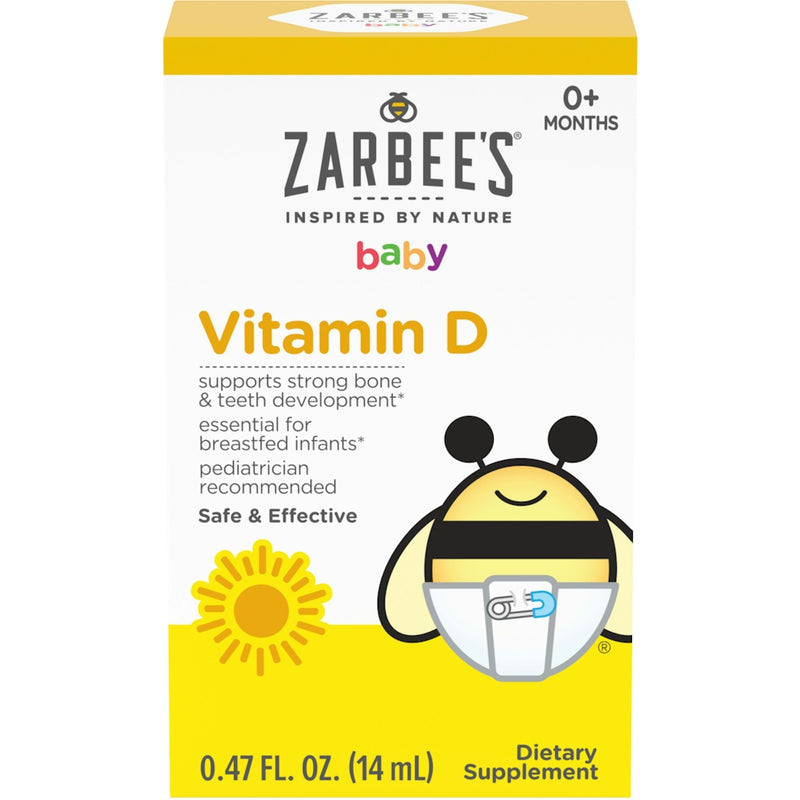 Zarbee's Zarbee's Naturals Baby Vitamin D Supplement, 0.47 Fl Oz Vitamins & Supplements White Smoke
