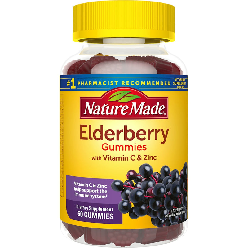 Nature Made Nature Made Elderberry Gummies With Vitamin C & Zinc - Raspberry Health & Beauty White Smoke
