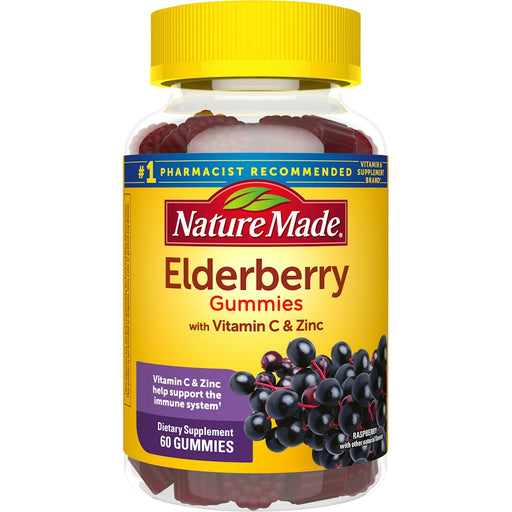Nature Made Nature Made Elderberry Gummies With Vitamin C & Zinc - Raspberry Health & Beauty White Smoke