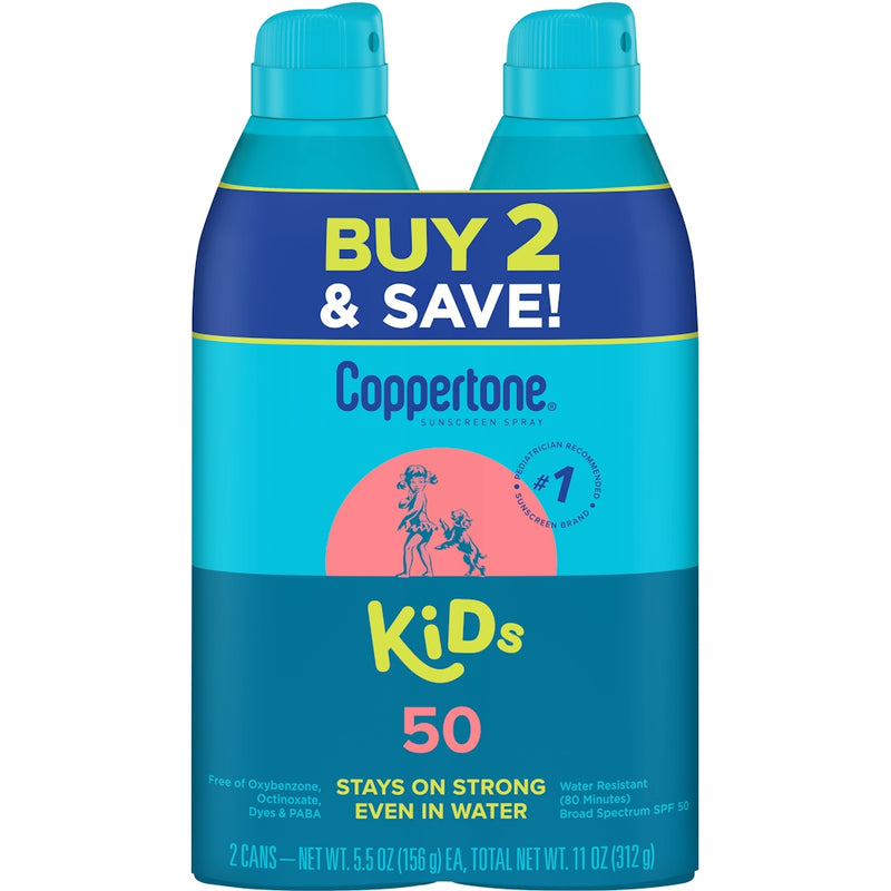 Coppertone Coppertone Sunscreen Spray, Kids, Broad Spectrum SPF 50 Sunscreen Dark Cyan