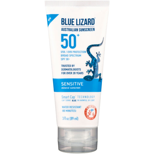 Blue Lizard Blue Lizard Sensitive Sunscreen Tube - SPF 50 - 3 Fl Oz Sunscreen White Smoke