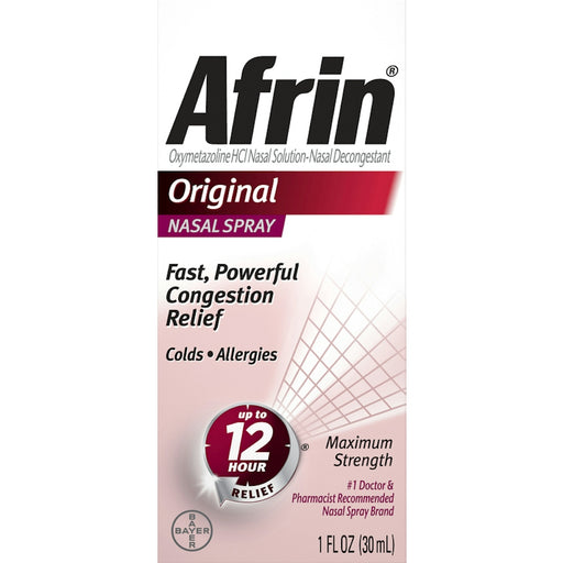 Afrin Afrin Original Maximum Strength Nasal Spray 1 Fl Oz Respiratory Care White Smoke