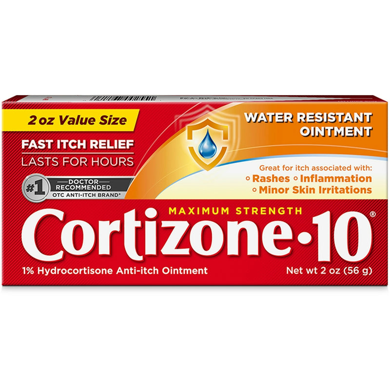 Cortizone-10 Cortizone-10 Anti Itch Ointment, Maximum Strength 1 Oz Medicine & Drugs Firebrick