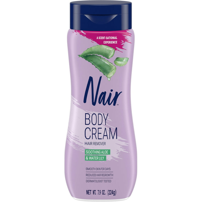 Nair Nair Body Cream Soothing Aloe/Water Lily Hair Remover 7.9 Oz Personal Care Gray