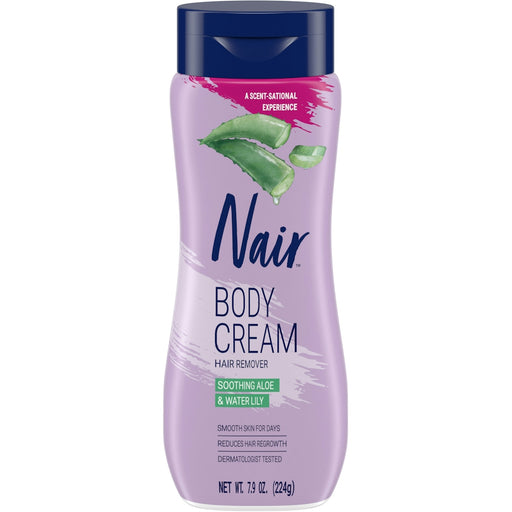 Nair Nair Body Cream Soothing Aloe/Water Lily Hair Remover 7.9 Oz Personal Care Gray