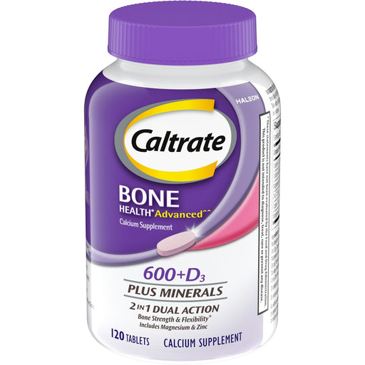 Caltrate Caltrate Bone Health Advanced 600Mg  Plus D3 Plus Minerals Tablets 120Ct Vitamins & Supplements White Smoke