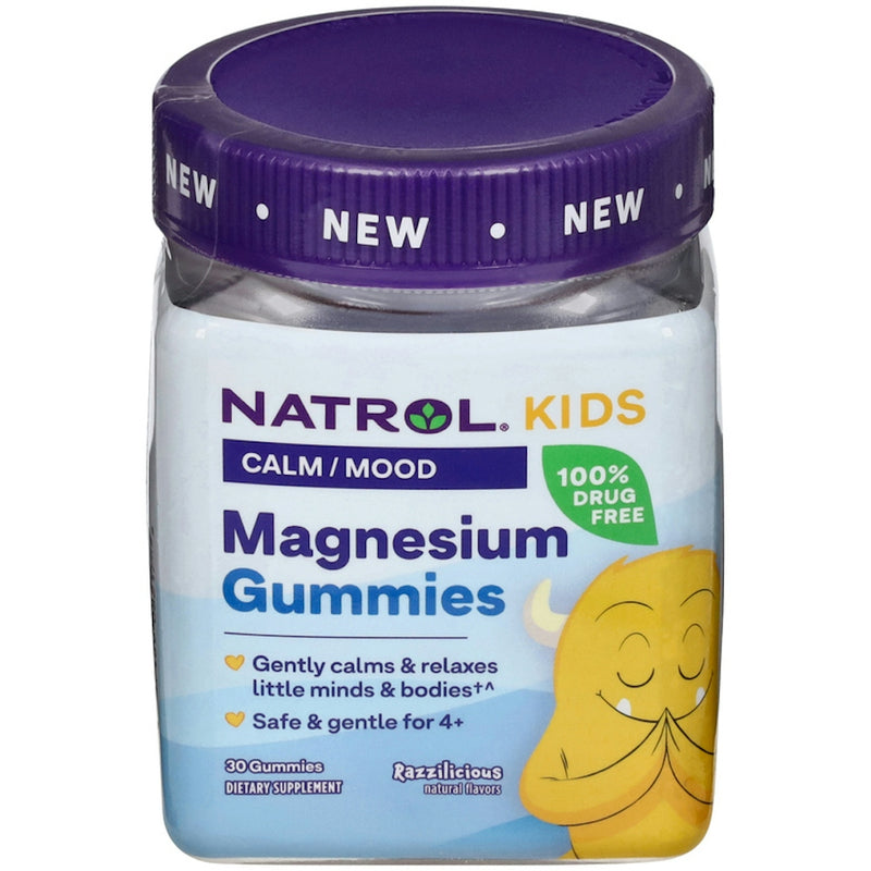 Natrol Natrol Kids Magnesium, Calm/Mood, Gummies, Razzilicious Vitamins & Supplements Midnight Blue