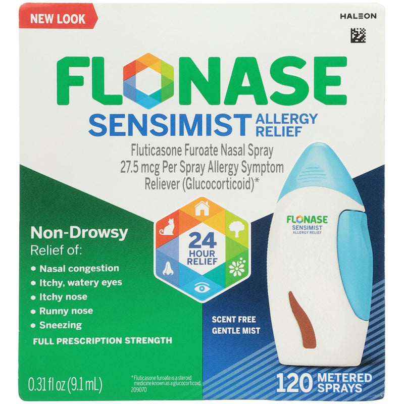 Flonase Flonase Allergy Relief, Full Prescription Strength, Non Drowsy, Nasal Spray 0.31 Fl Oz Health & Beauty Lavender