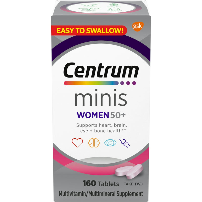 Centrum Centrum Minis Women 50 Plus Multivitamin Supplement Tablets Vitamins & Supplements White Smoke