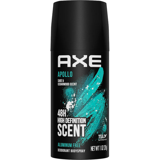 AXE AXE Apollo Body Spray Deodorant Sage & Cedarwood, 1oz Deodorant Black