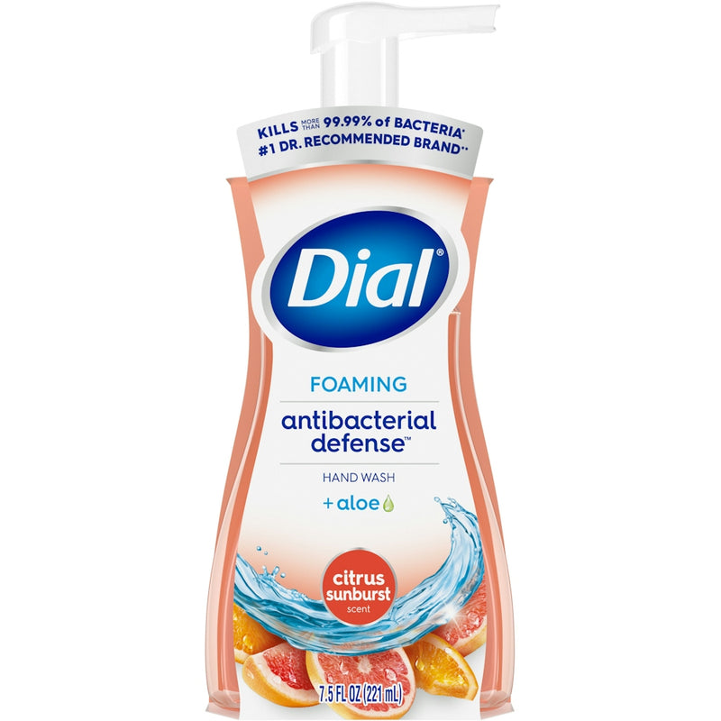 Dial Dial Complete Antibacterial Foaming Hand Wash, Citrus Sunburst, 7.5 Fl Oz Personal Care White Smoke