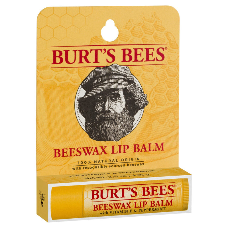 Burt's Bees Burt's Bees 100% Natural Origin Moisturizing Lip Balm, Original Beeswax, 0.15 Ounce Tube Lip Balms & Treatments Sandy Brown