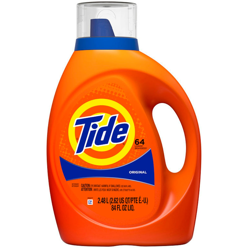 Tide Tide Laundry Detergent Liquid, Original Scent, 84 Fl Oz, 64 Loads Laundry Detergent White Smoke