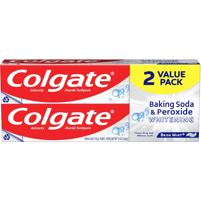 Colgate Colgate Baking Soda And Peroxide Whitening Toothpaste - 6 Oz Toothpaste White Smoke