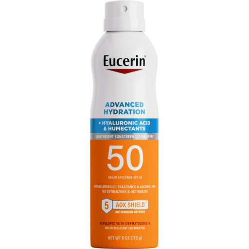 Eucerin Eucerin Advanced Hydration Sunscreen Spray - SPF 50 - 6oz Sunscreen White Smoke