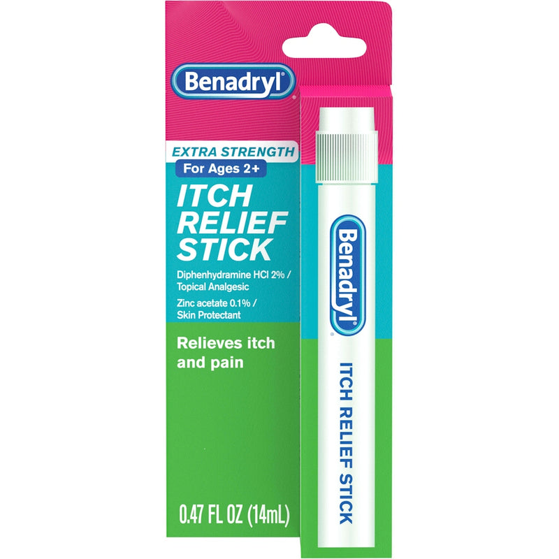 Benadryl Benadryl Extra Strength Itch Relief Stick - 0.47 oz - Topical Antihistamine & Analgesic Medicine & Drugs White Smoke