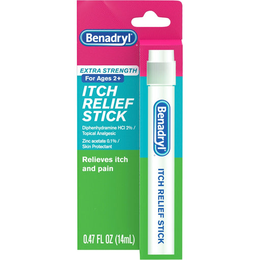 Benadryl Benadryl Extra Strength Itch Relief Stick - 0.47 oz - Topical Antihistamine & Analgesic Medicine & Drugs White Smoke
