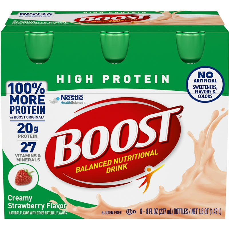 Boost Boost High Protein Creamy Strawberry Complete Nutritional Drink Fitness & Nutrition Forest Green