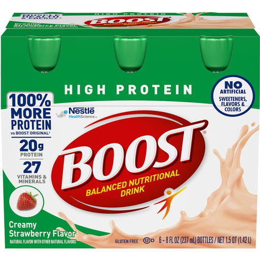 Boost Boost High Protein Creamy Strawberry Complete Nutritional Drink Fitness & Nutrition Forest Green