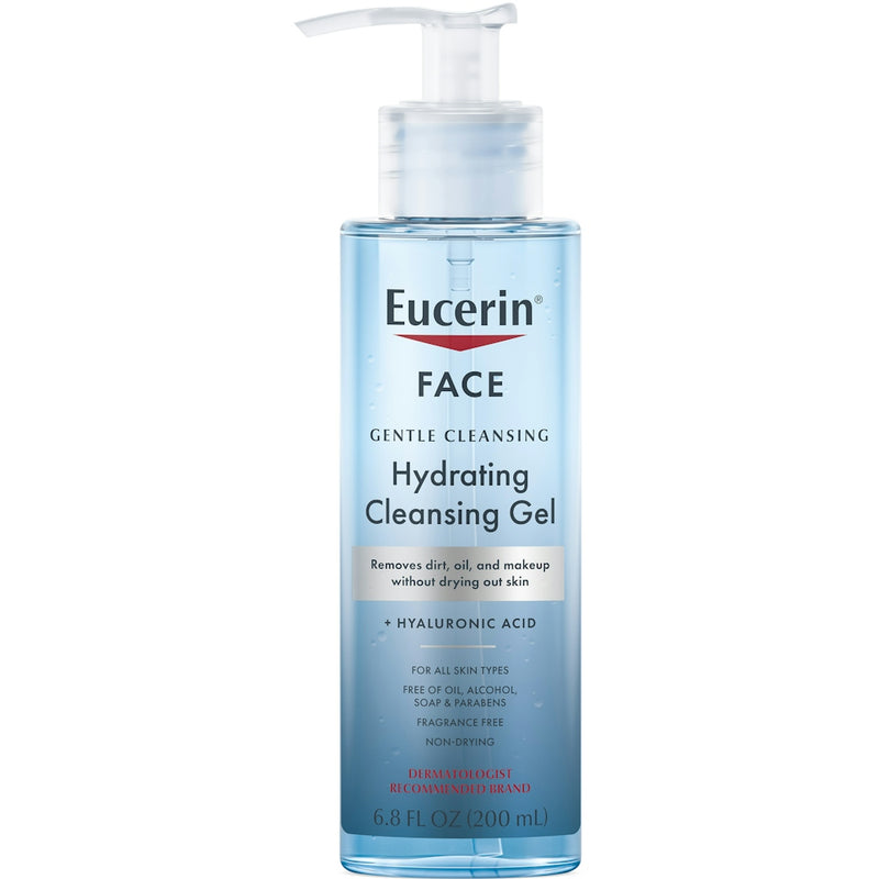 Eucerin Eucerin Hydrating Cleansing Gel, 6.8 Fl Oz, Daily Face Wash Cleansing Gel White Smoke