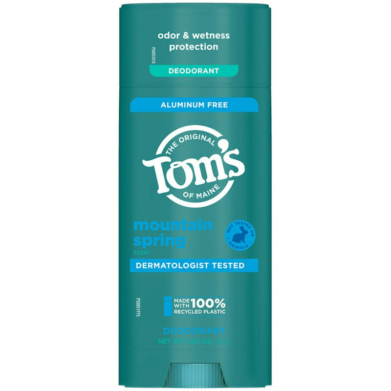 Tom's of Maine Tom's of Maine Deodorant, Mountain Spring Scent, Aluminum Free Deodorant Dark Cyan