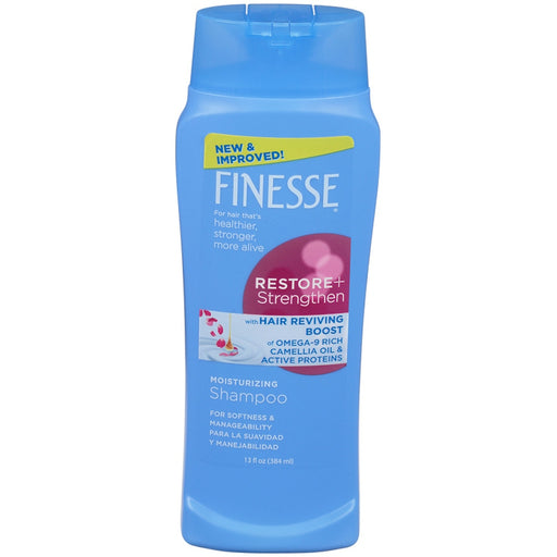 Finesse Finesse Restore + Strengthen, Moisturizing Shampoo 13 Fl Oz Shampoo Cornflower Blue