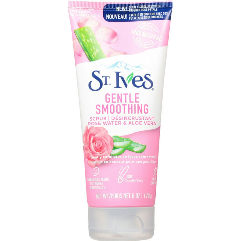 St. Ives St. Ives Gentle Smoothing Face Scrub Rose Water & Aloe Vera, 6 Oz Scrubs White Smoke