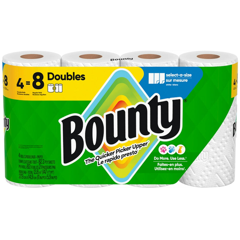 Bounty Bounty White 2 Ply Select A Size Double Rolls Paper Towels Paper Towels Forest Green