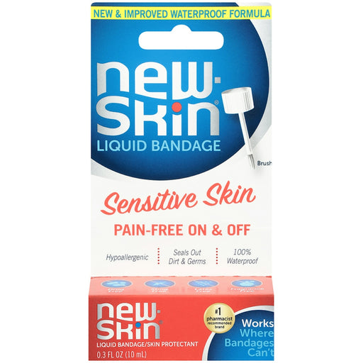 New-Skin New-Skin Liquid Bandage For Sensitive - 0.3 Fl Oz First Aid White Smoke