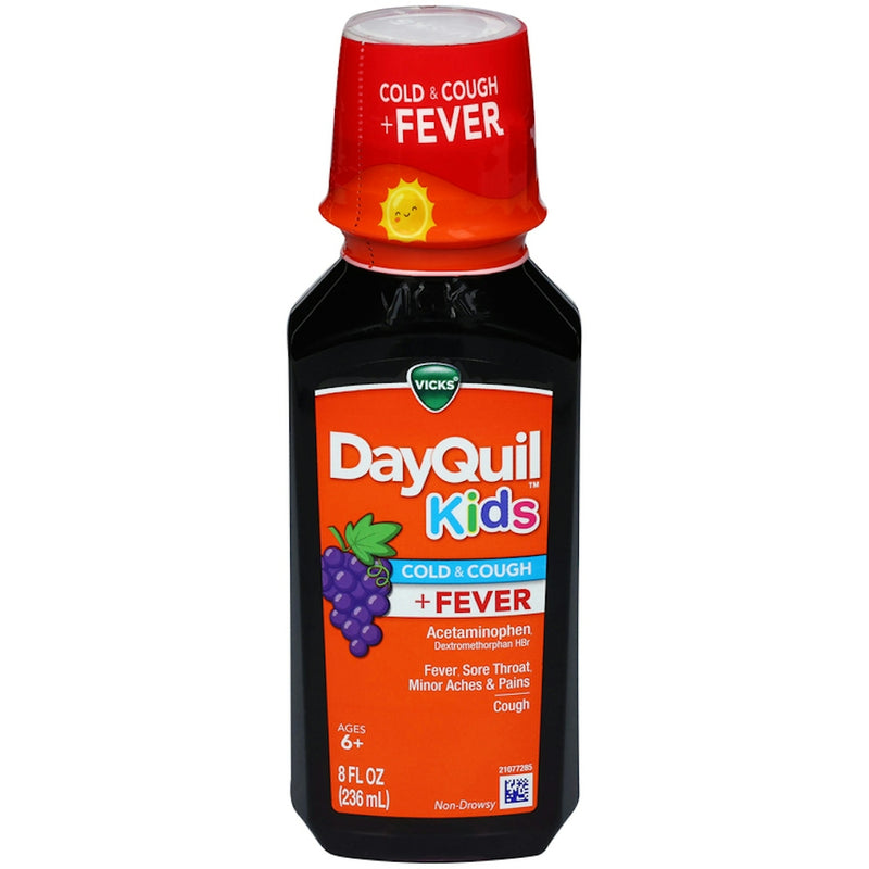 DayQuil Vicks DyQl  Kids Lq 10-325Mg 236Ml Health & Beauty White Smoke