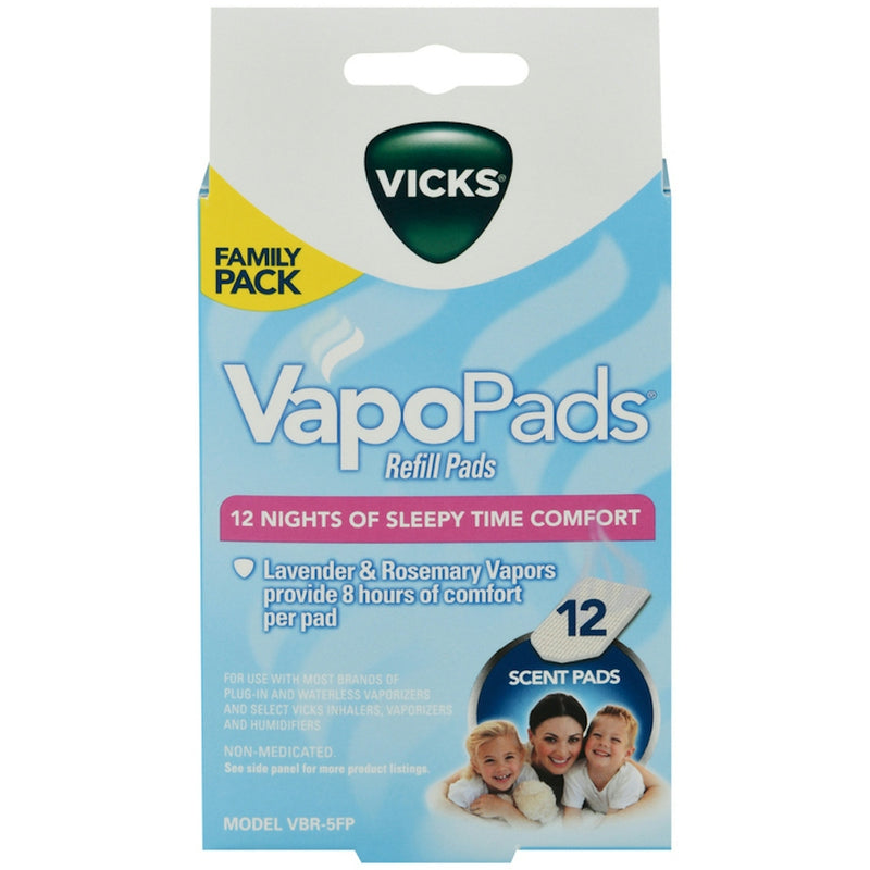 Vicks Vicks Vapopads  Refills  Lavender & Rosemary  Scent Pads Family Pack 12Ea Health Care Light Gray