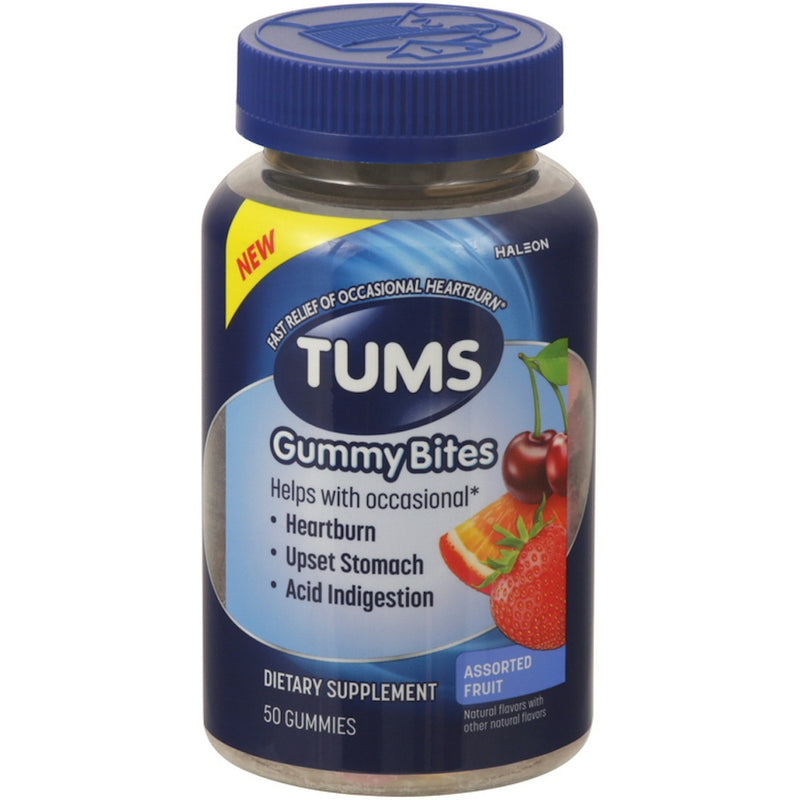 Tums Tums Assorted Fruit Gummy Bites - 50ct Health & Beauty White Smoke