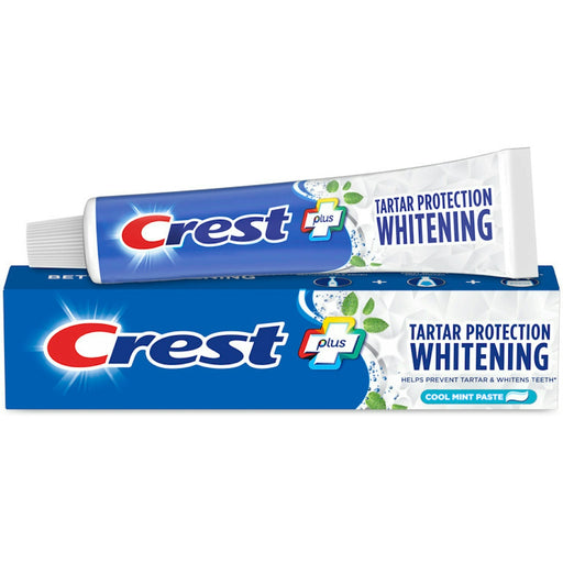 Crest Crest Tartar Protection Whitening Fluoride Anticavity Cool Mint Paste Toothpaste 5.7 Oz Toothpaste White Smoke