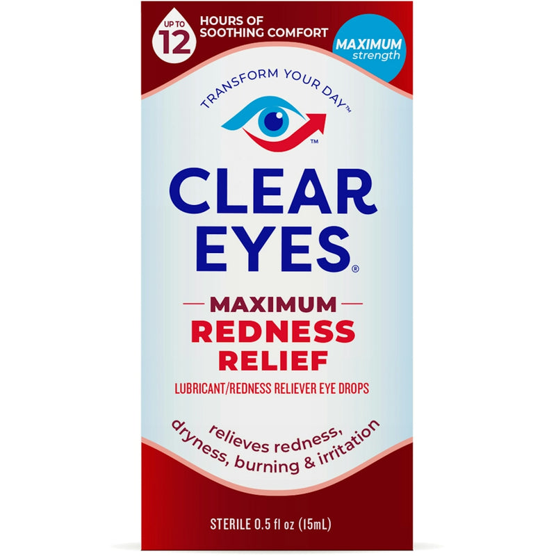 Clear Eyes Clear Eyes Maximum Redness Relief Lubricant/Redness Reliever Eye Drops, 0.5 Fl Oz Health & Beauty Lavender