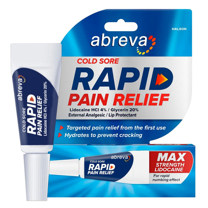 Abreva Abreva Cold Sore Rapid Relief Cream  0.11 Oz Personal Care White Smoke