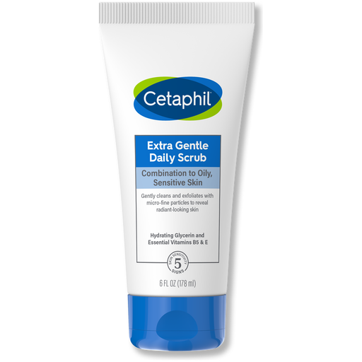 Cetaphil Cetaphil Gentle Exfoliating Facial Cleanser Daily Scrub 6 Fl Oz SkinCare Steel Blue