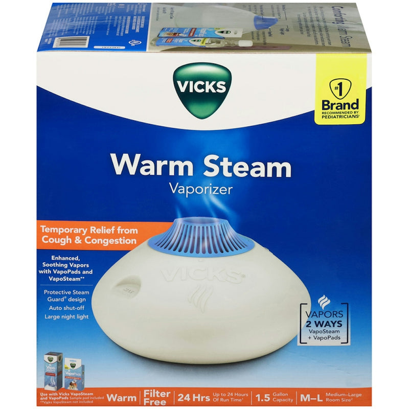 Vicks Vicks Warm Steam Vaporizer For Small/Medium Room Size Respiratory Care Midnight Blue