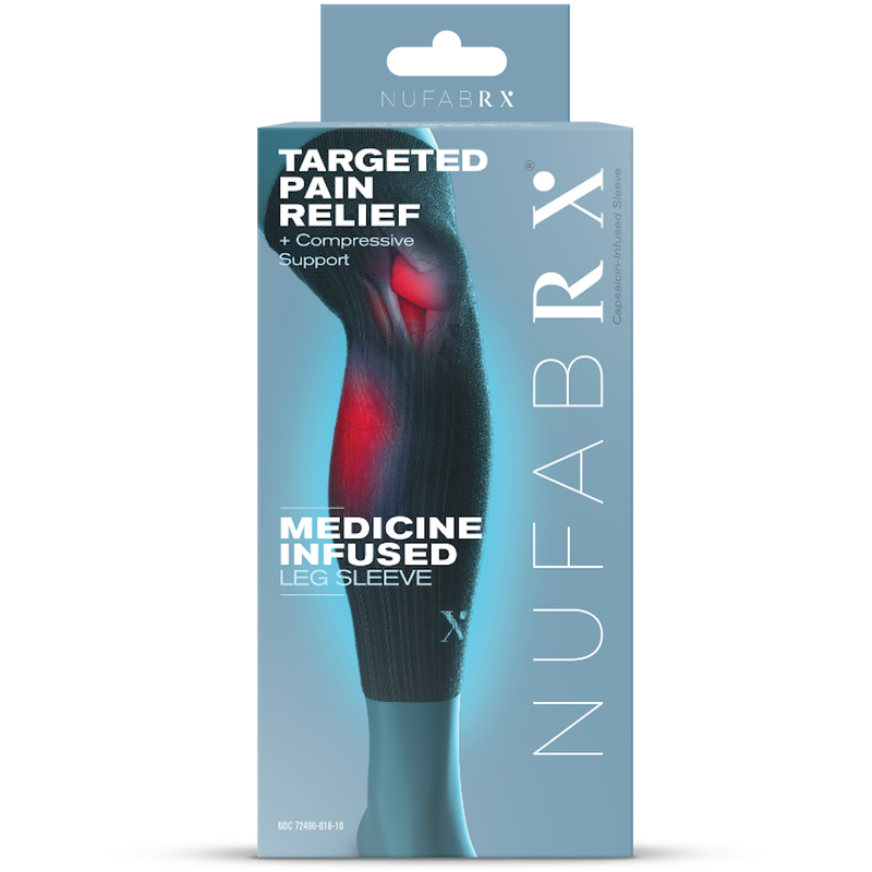 Nufabrx Nufabrx Capsaicin Infused Compression Lower Leg Sleeve Medicine & Drugs White Smoke