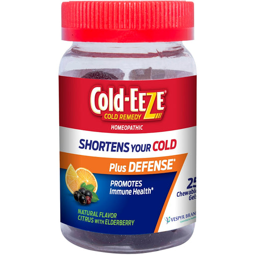 Cold-Eeze Cold-Eeze Remedy Plus Defense Chewable Gels Citrus With Elderberry Health & Beauty White Smoke
