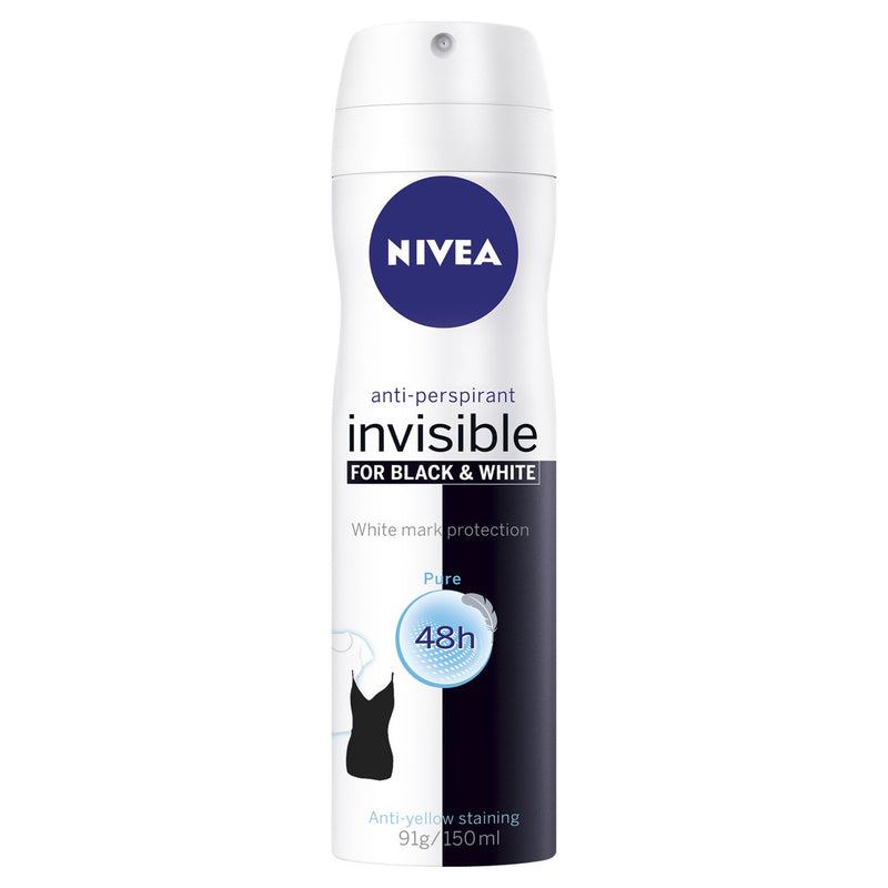 Nivea Nivea Deodorant 150ml Female Invisible For Black & White Fresh Deodorant White Smoke
