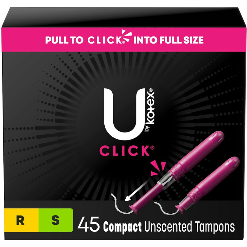U by Kotex U by Kotex Click Compact Multipack Tampons - Regular/Super Tampons Black